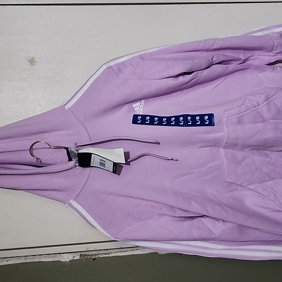 NWT Adidas Hoodie - Pink sz L fits more like a Med - Picture 2 of 8